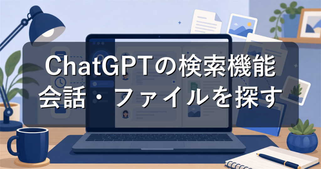 ChatGPTの検索機能とは？過去の会話や画像・ファイルを探す方法