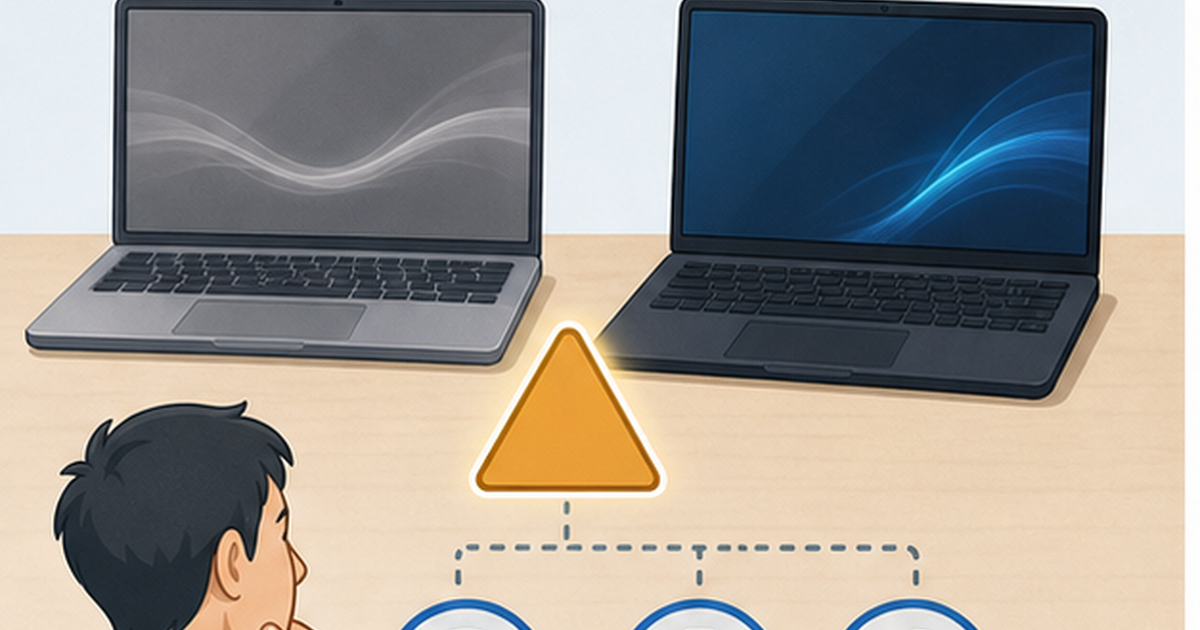 Copilot+ PCの確認手順を表すイメージ