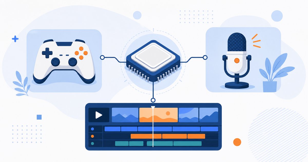 ゲーム・配信・クリエイティブの用途別イメージイラスト