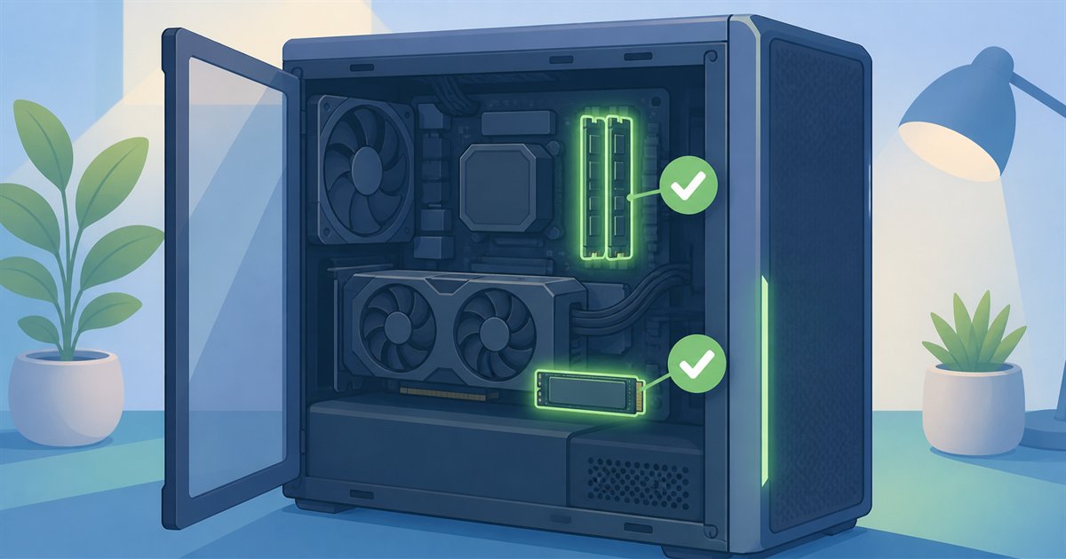 カスタマイズで注目すべきはメモリとSSDの2か所というイメージ