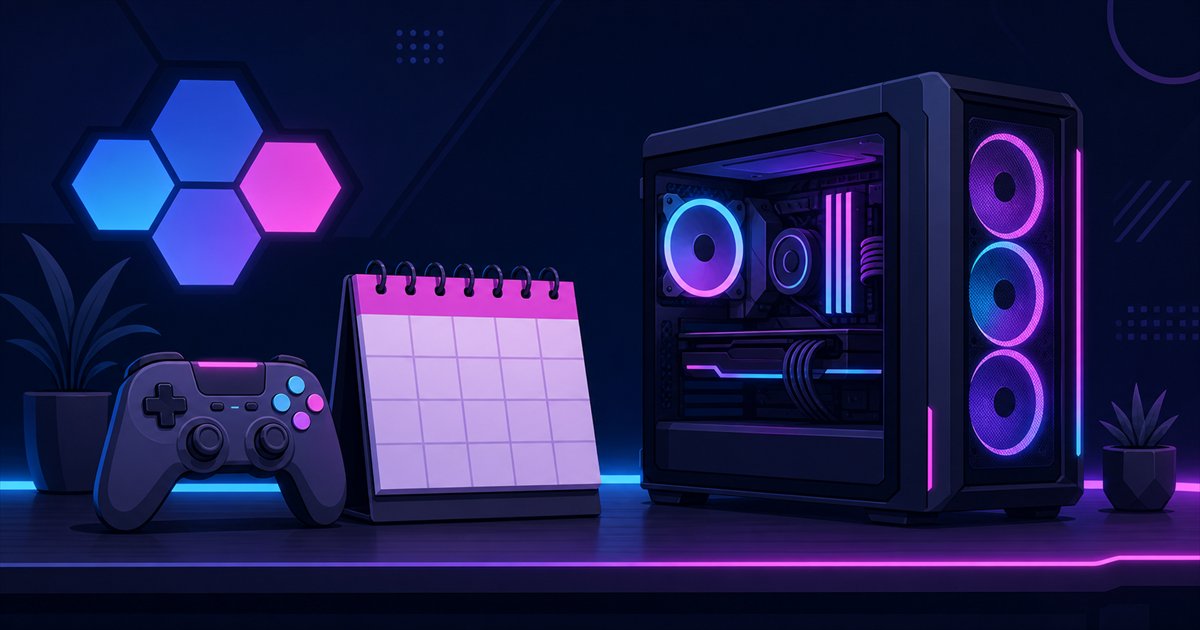 発売日と価格などゲームの基本情報をイメージしたイラスト