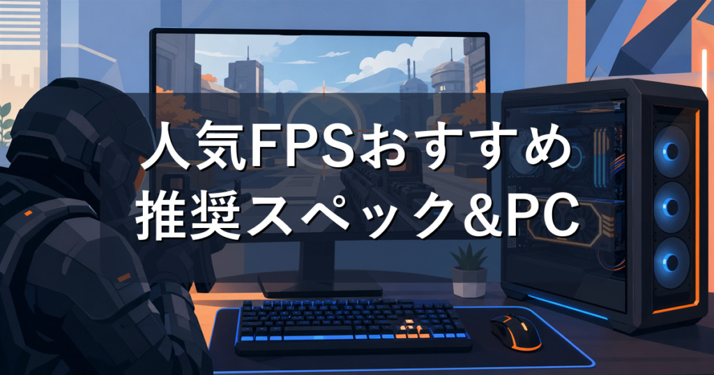 FPSゲームおすすめ人気10選｜推奨スペックと対応ゲーミングPCを解説