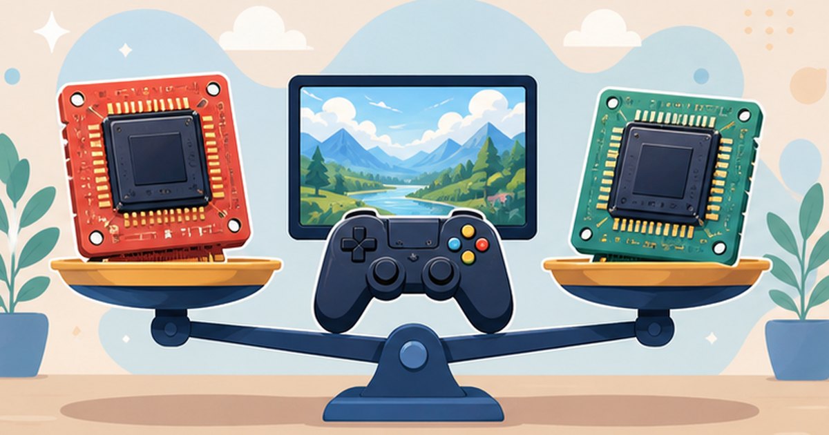 FSRとDLSSという2つのアップスケーリング技術を天秤で比較するイメージ