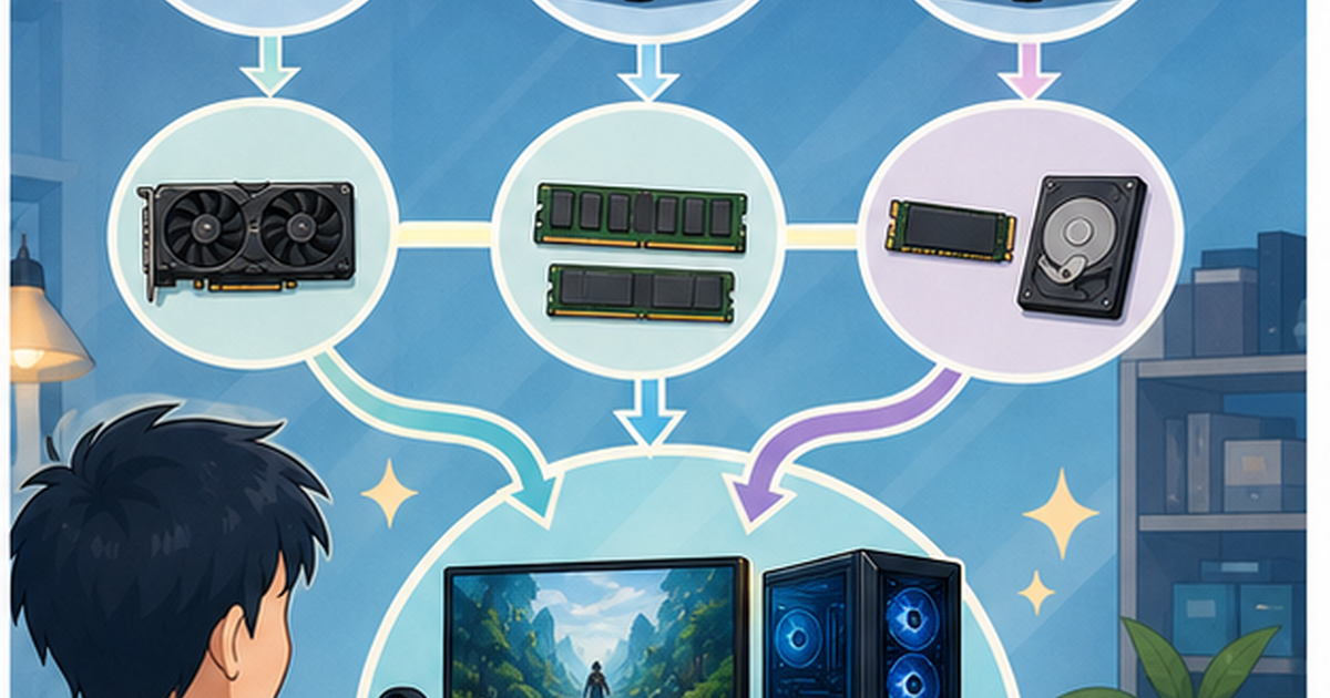 ガレリア PCの次の判断をするイメージ