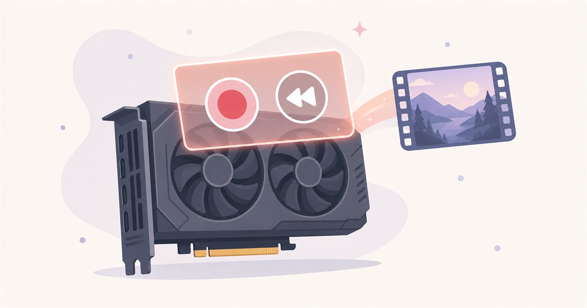 NVIDIAのオーバーレイでゲームを録画しインスタントリプレイでさかのぼるイメージ