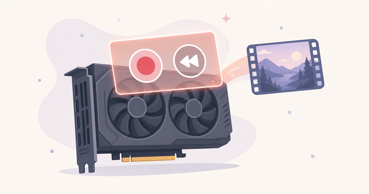NVIDIAのオーバーレイでゲームを録画しインスタントリプレイでさかのぼるイメージ