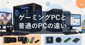 ゲーミングPCと普通のPCの違いは？できること・選び方を初心者向けに解説