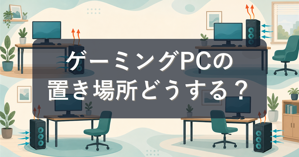 ゲーミングPCの置き場所はどこがいい?熱・ホコリ対策とデスク配置のコツ