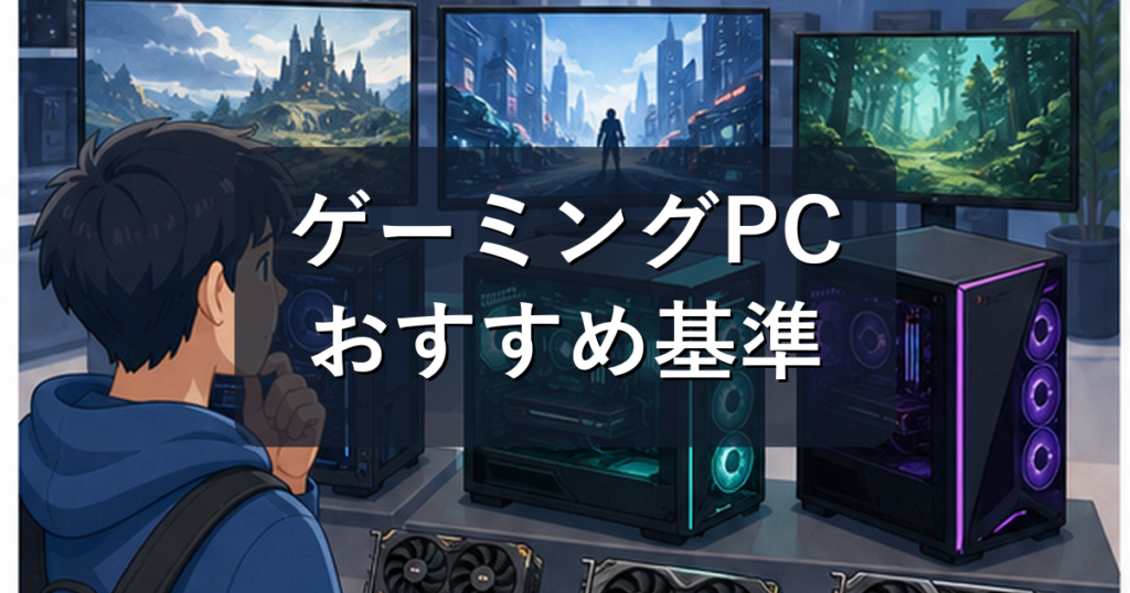 ゲーミングPCおすすめの選び方｜予算・性能・ガレリアで失敗しない基準