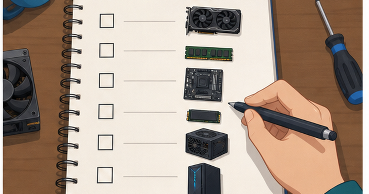 ゲーミングPCおすすめの基本を確認するイメージ
