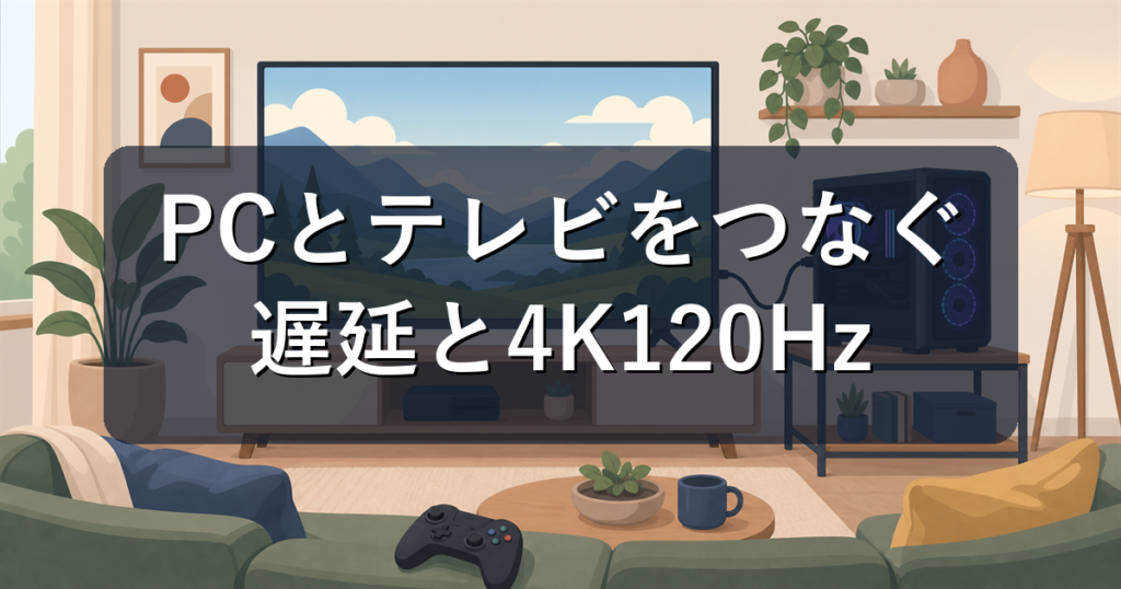ゲーミングPCとテレビをつないで大画面で遊ぶ方法と注意点