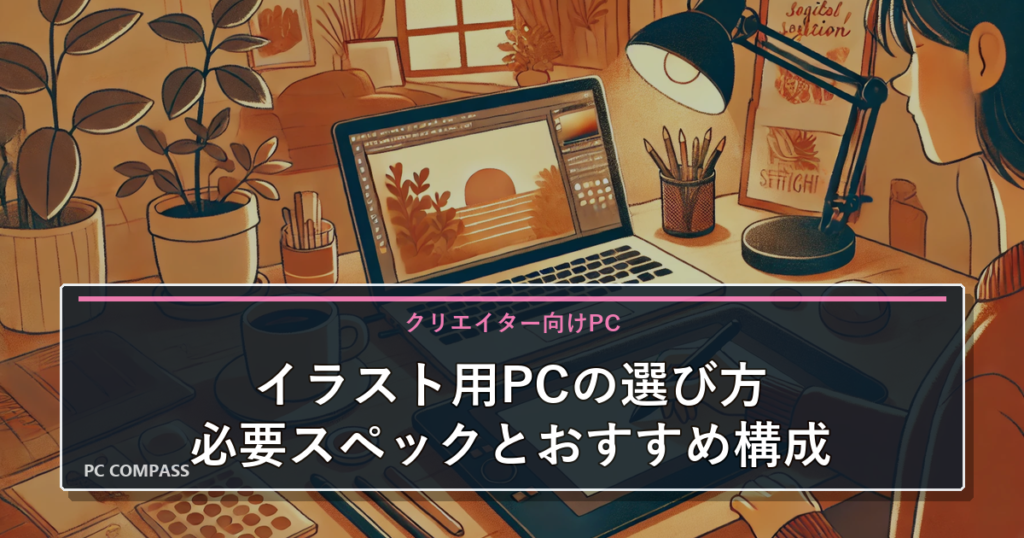 イラスト向けパソコンの選び方｜必要スペックとおすすめモデルを分かりやすく解説のアイキャッチ画像