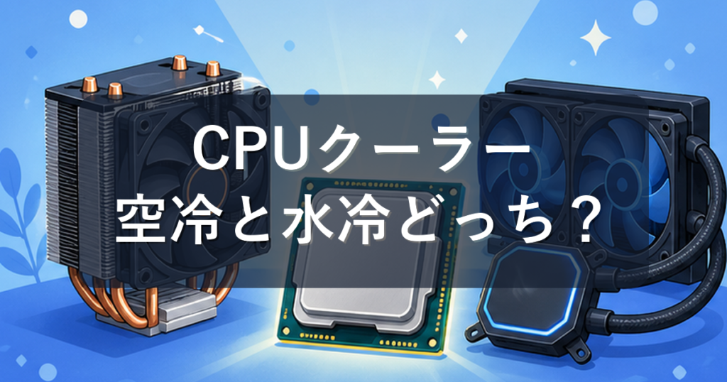 CPUクーラーは空冷と水冷どっち？違いと初心者へのおすすめを解説
