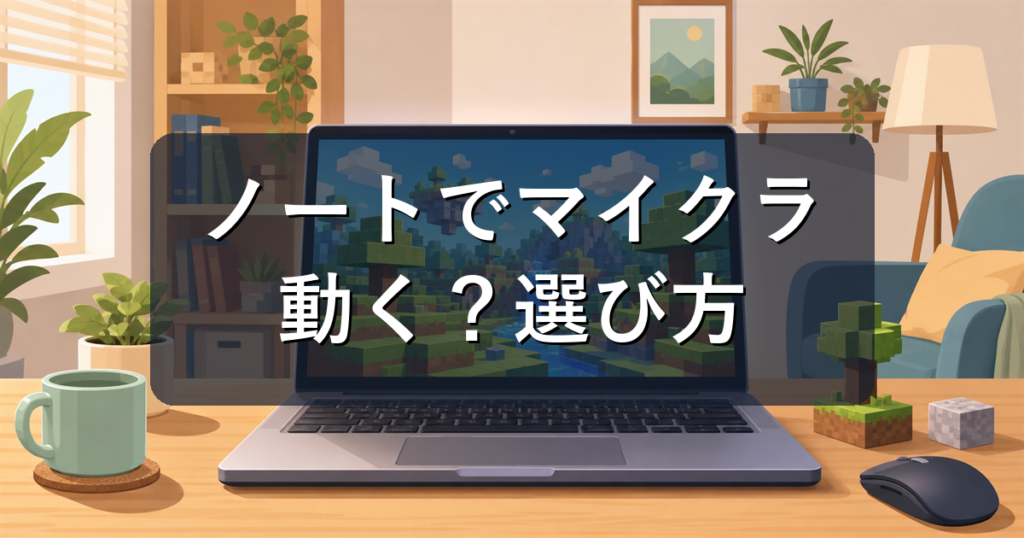 ノートパソコンでマイクラは動く？必要スペックとおすすめの選び方