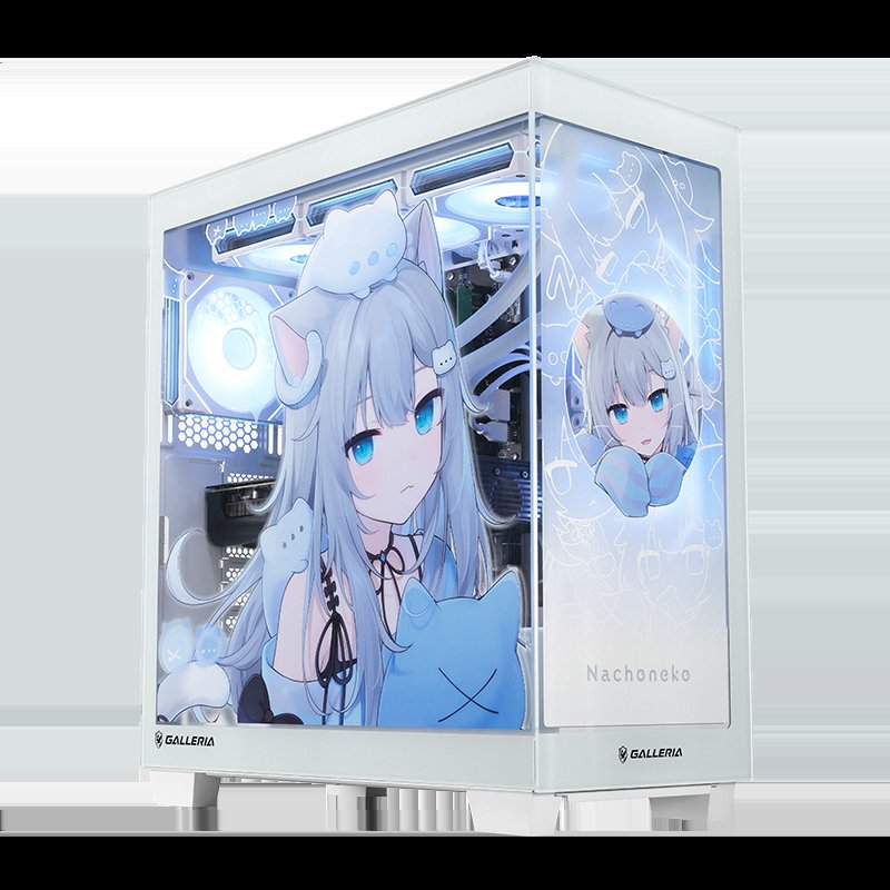 Nachonekoコラボモデル共通の白い筐体正面写真