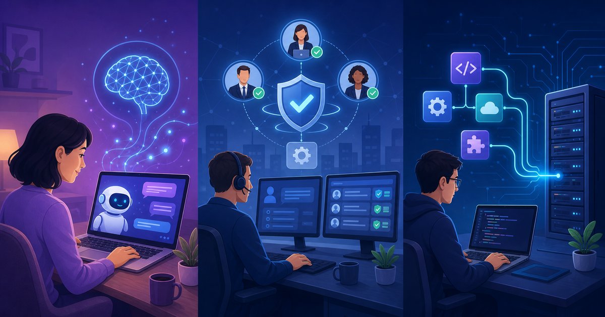 ChatGPT、Presence、OpenAI APIの利用場面を並べた比較イメージ