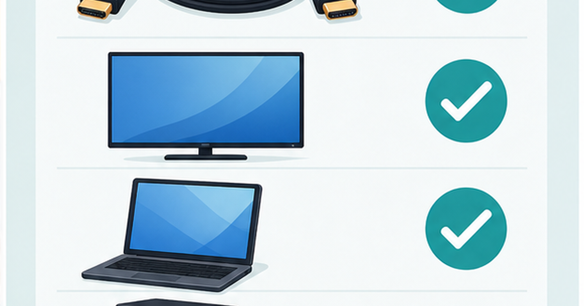 パソコン テレビ 接続の基本を確認するイメージ