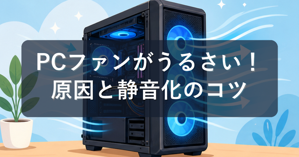 ゲーミングPCのファンがうるさい原因と静かにする方法を初心者向けに解説