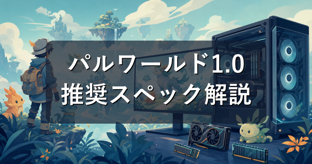パルワールド1.0の推奨スペックとは？正式版の新要素とPC選びを初心者向けに解説【2026年】