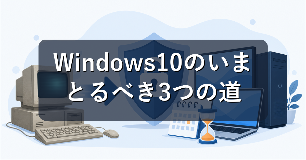 Windows 10はまだ使える?ESU無償延長で変わった今の対処法【2026年7月】