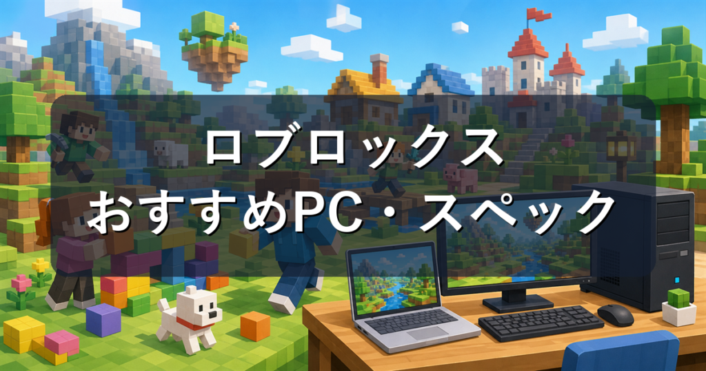 ロブロックスにおすすめのPC・必要スペック｜安いパソコンでも遊べる？