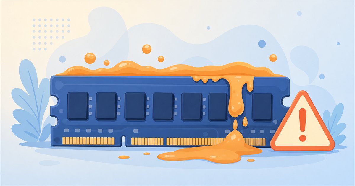VRAMが不足してあふれる様子を表したイメージ