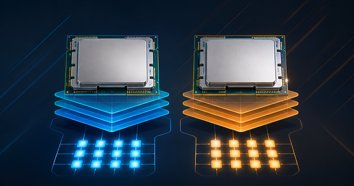 Ryzen 7 9800X3DとRyzen 9 9950X3Dのスペックを比較するイメージ