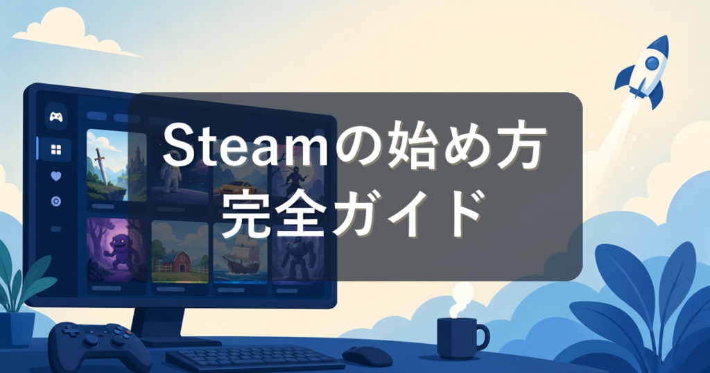 Steamの始め方完全ガイド｜アカウント作成からゲーム購入までの流れを解説