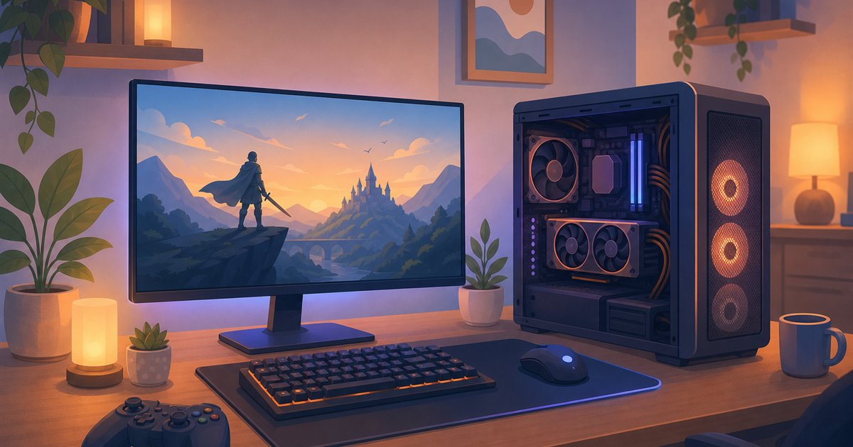Steamを快適に遊ぶためのゲーミングPC環境のイメージ