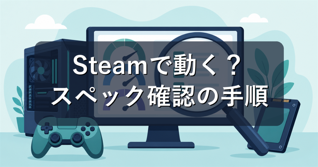SteamのPCスペック確認方法｜動作環境の見方と容量の空け方を解説