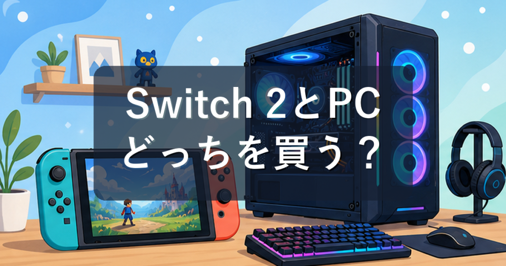 Switch 2とゲーミングPCどっちを買うべき？違いを初心者向けに徹底比較