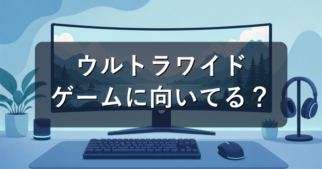 ウルトラワイドモニターはゲームに向いてる？メリットと注意点を解説