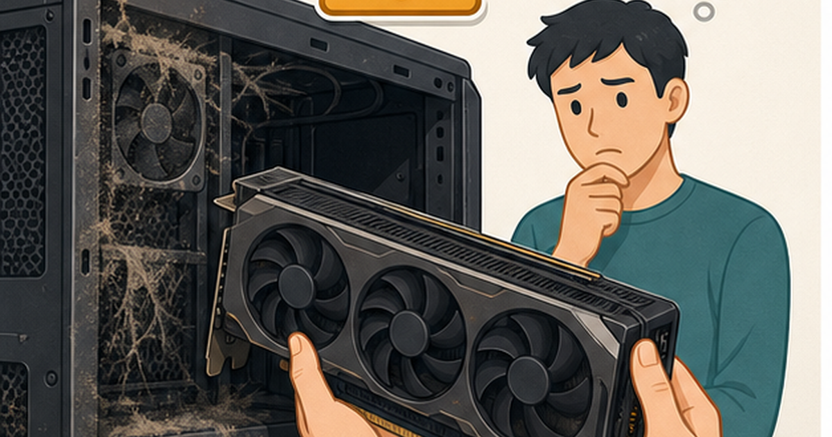 中古ゲーミングPCを順番に確認するイメージ