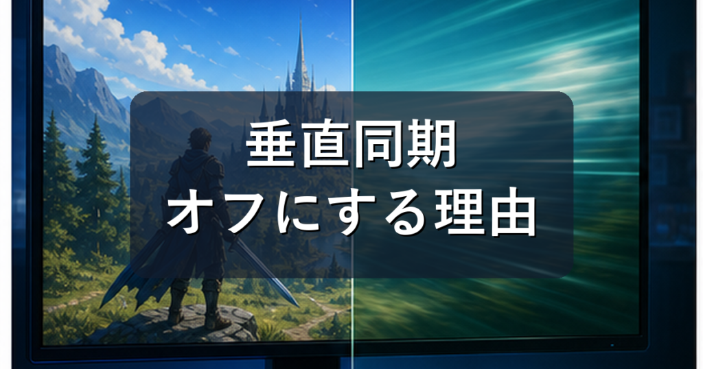 垂直同期をオフにする理由とは？オン・オフどっちがいいかゲーム別に解説
