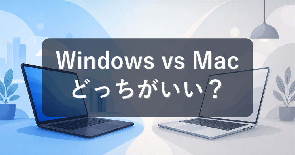 WindowsとMacどっちがいい？初心者向けに違いと選び方を分かりやすく解説