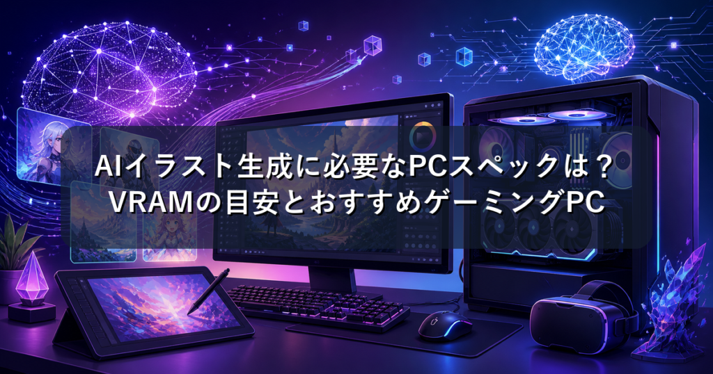 AIイラスト生成に必要なPCスペックは？VRAMの目安とおすすめゲーミングPC