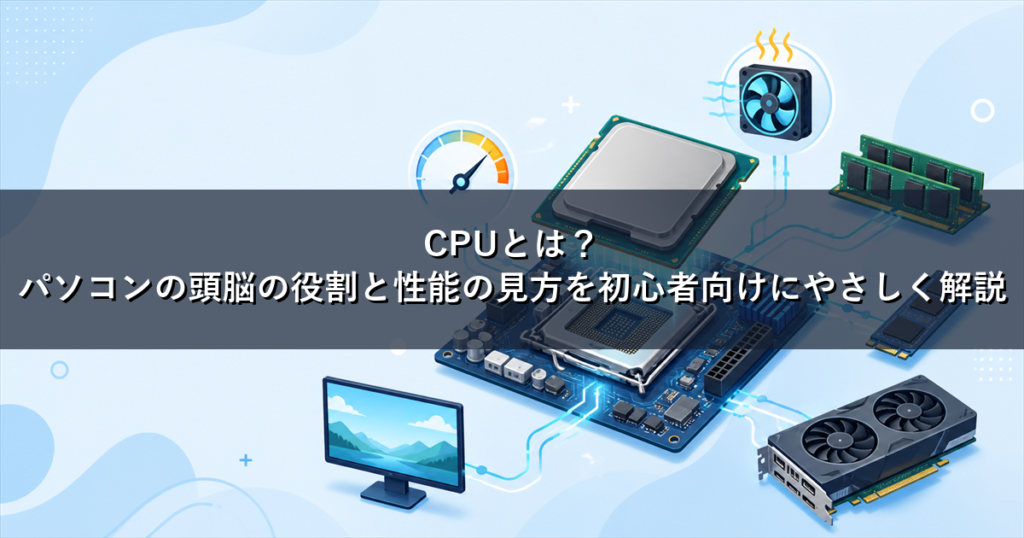 CPUとは？パソコンの頭脳の役割と性能の見方を初心者向けにやさしく解説