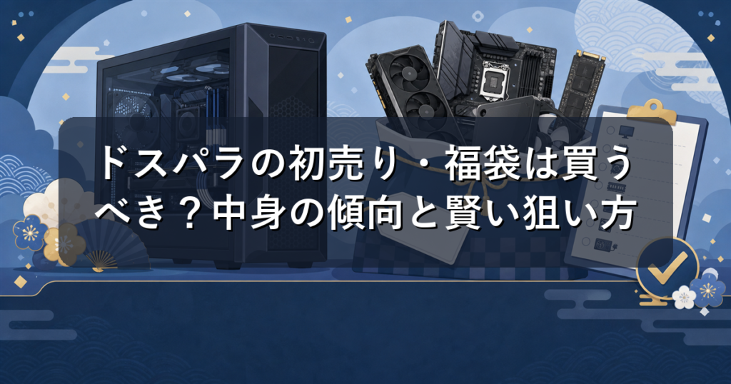 ドスパラの初売り・福袋は買うべき？中身の傾向と賢い狙い方を徹底解説