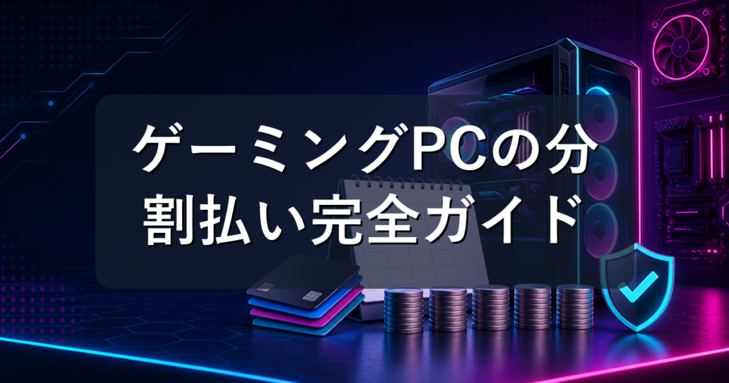 ゲーミングPCの分割払い完全ガイド｜手数料0円の仕組み・月々の目安・賢い買い方を解説