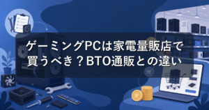 ゲーミングPCは家電量販店で買うべき?BTO通販との違いと向いている人