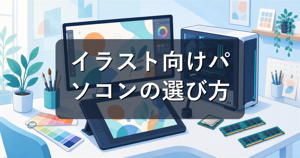 イラスト向けパソコンおすすめ3選｜必要スペックと失敗しない選び方を解説