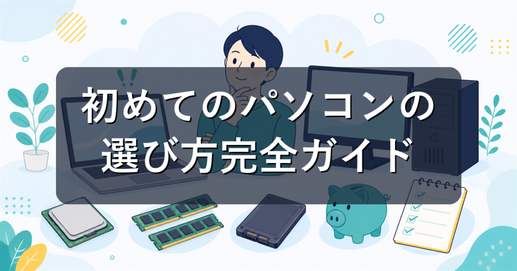 初めてのパソコンの選び方完全ガイド｜失敗しないスペックの見方と予算の考え方