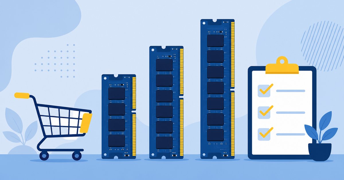 8GB・16GB・32GBのメモリ容量を比べて選ぶイメージ