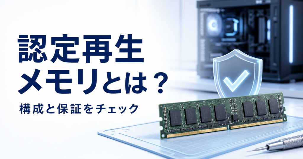 認定再生メモリとは？。構成と保証をチェック