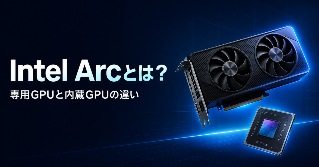 Intel Arcとは？。専用GPUと内蔵GPUの違い