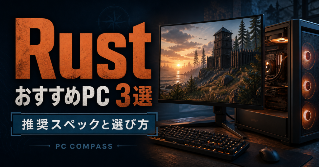Rustの推奨スペックとメモリやSSDから選ぶおすすめゲーミングPC