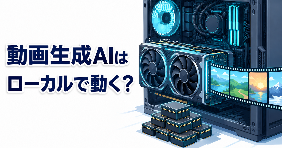 動画生成AIをローカルで動かすには?必要なVRAMとPCスペックを解説