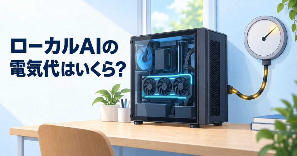 ローカルAIの電気代はいくら？GPU別の月額目安と抑えるコツを解説