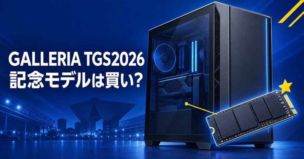 GALLERIA TGS2026記念モデルは買い？通常モデルとの差額3万円を解説