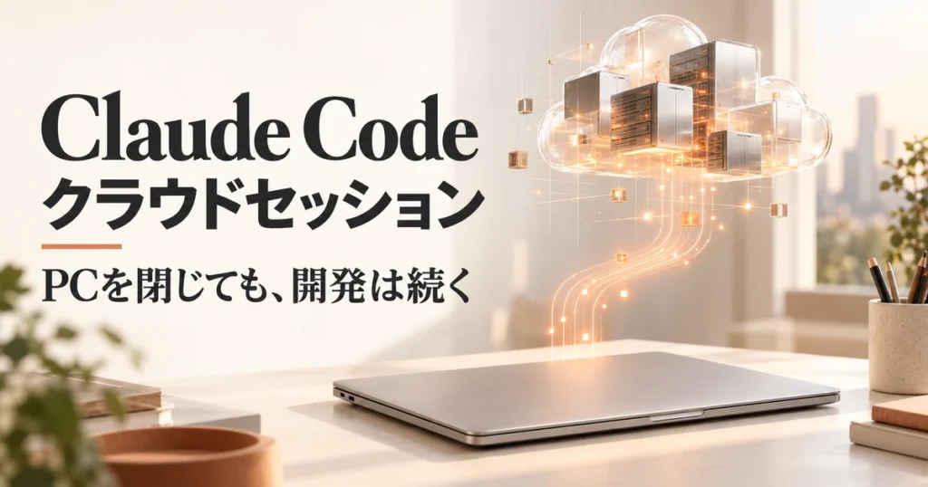 PCを閉じても開発を続けられるClaude Codeのクラウドセッション